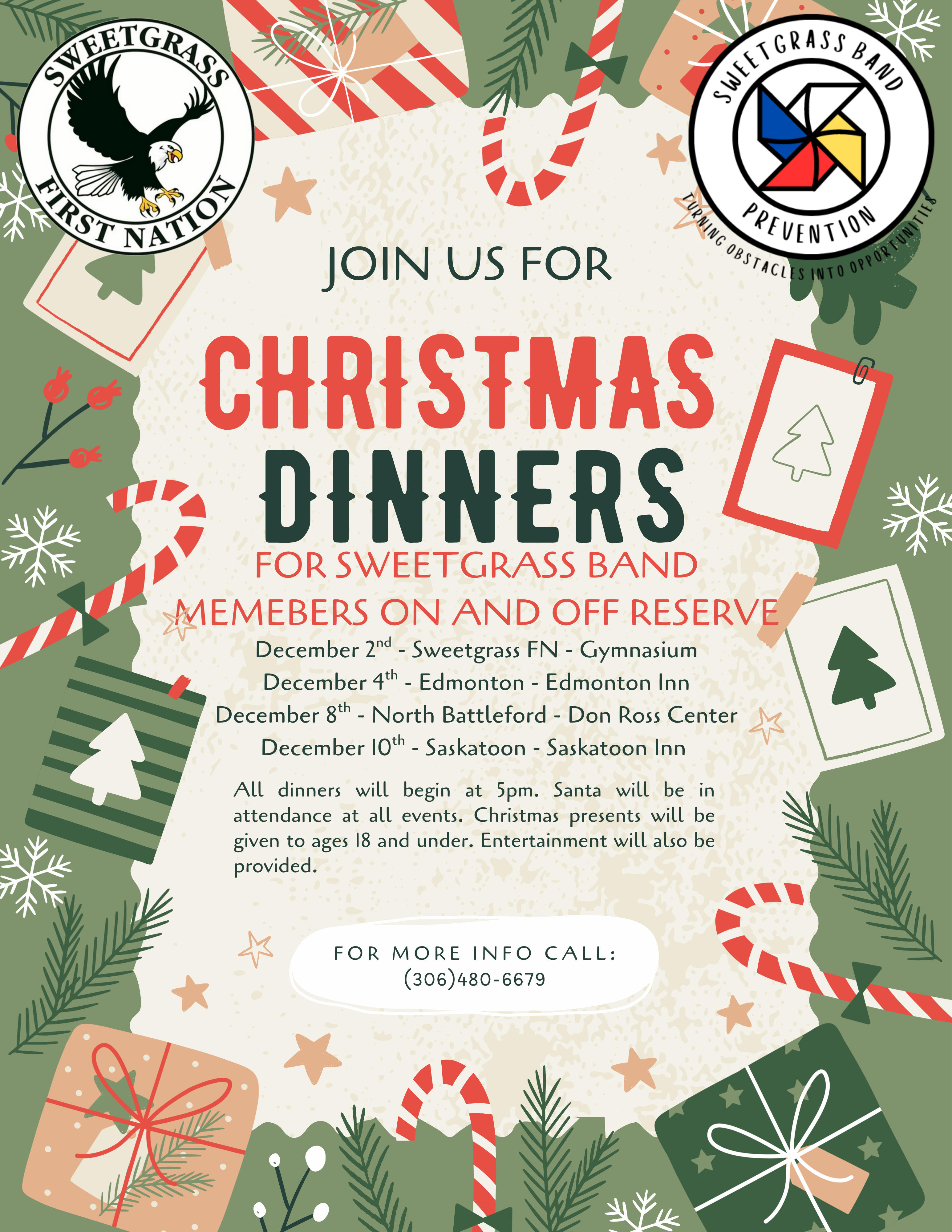 Sweetgrass Christmas Dinners