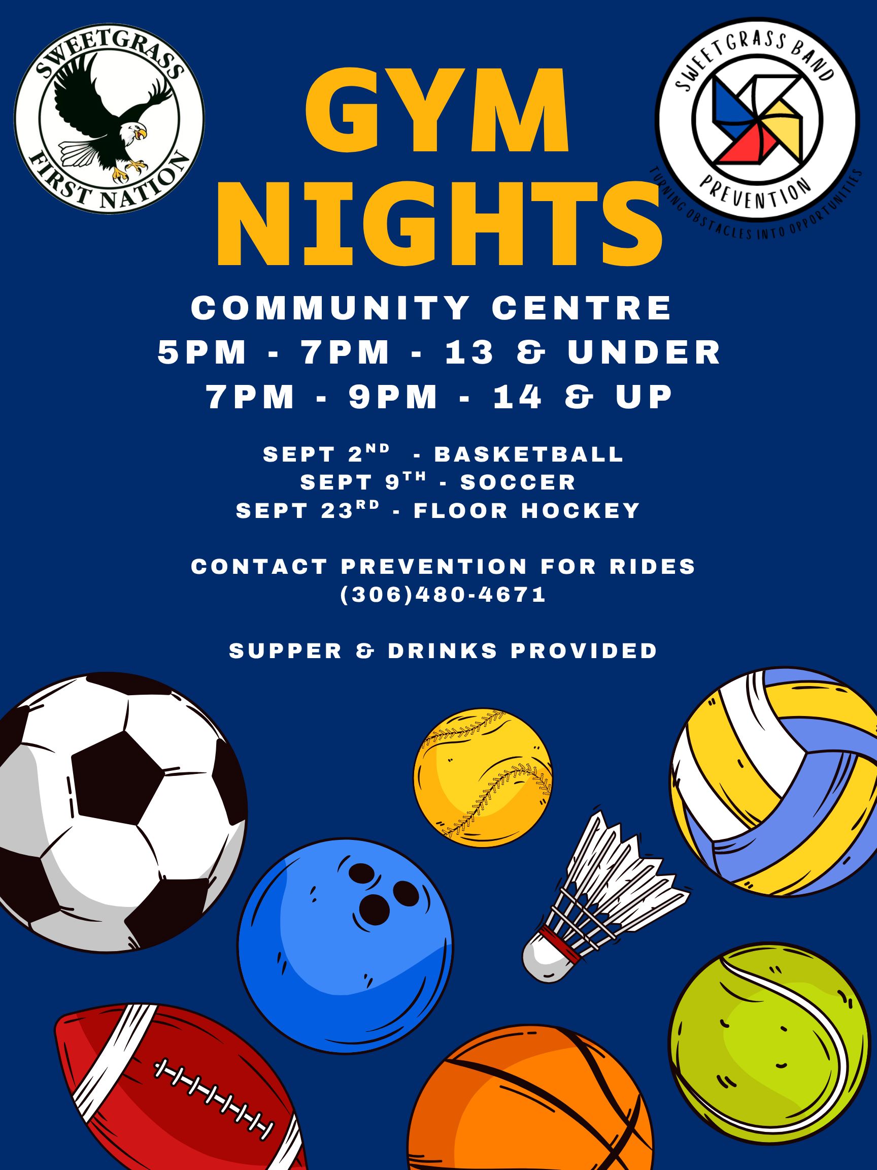 Gym Nights for September 2026