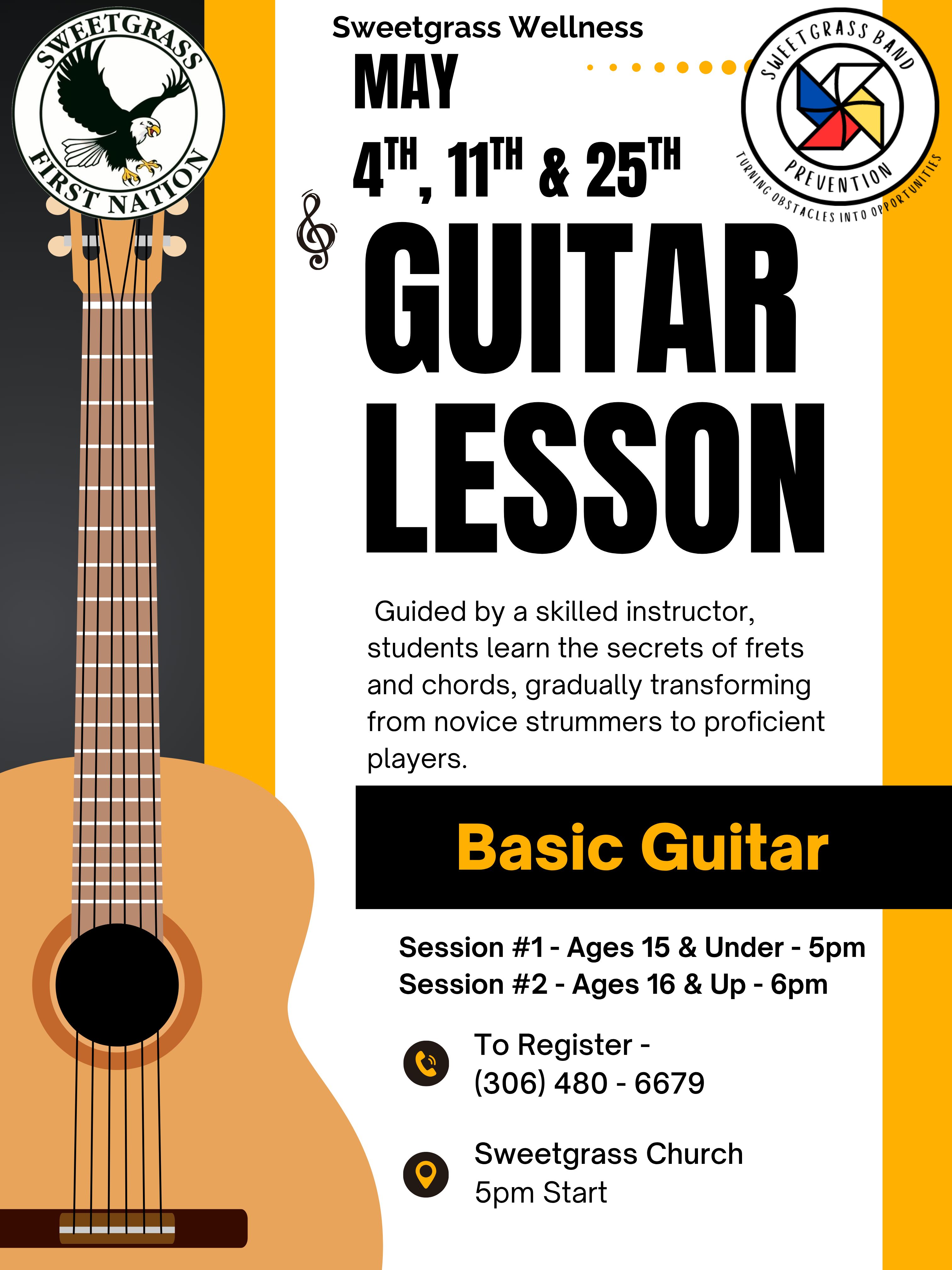 Basic Guitar Lessons - May 2026