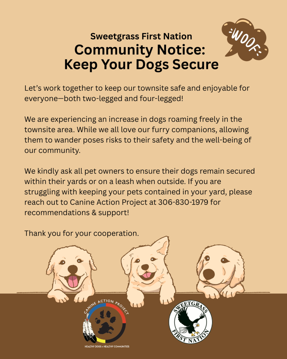 Sweetgrass First Nation: Community Notice