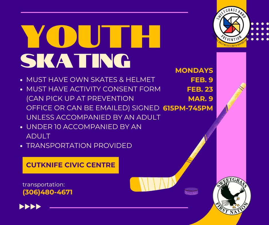 Youth Skating for February & March