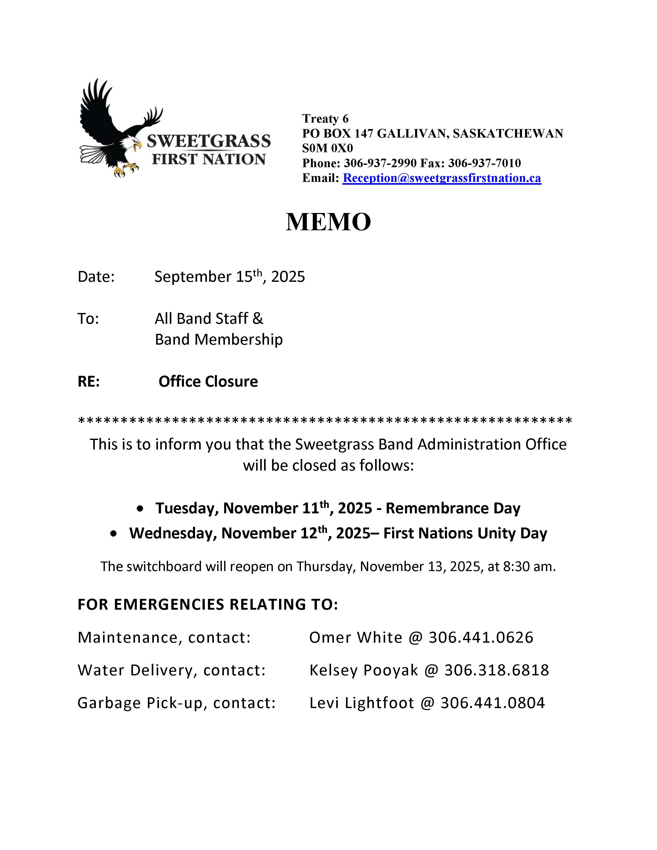 May be an image of ‎text that says '‎SWEETGRASS WELLNESS HALLOWEEN HOUSE DECORATING CONTEST 1ST- EVERETTE FINEDAY 2ND -DAYLEN POOYAK 3RD -QUINTON BULL 4TH JANELLE KENNEDY 5_ GORDON ALBERT ANK YOU FOR PARTICIPATING! WE WILL RETURN NEXT SPOOKY SEASON! も WINNERS WILL BE ! yy SVERTGRASS nharad 新 זבתחתת SILTGRASS BAND Z FIRST MIRST NATTON ከብርር PRFVENTION‎'‎